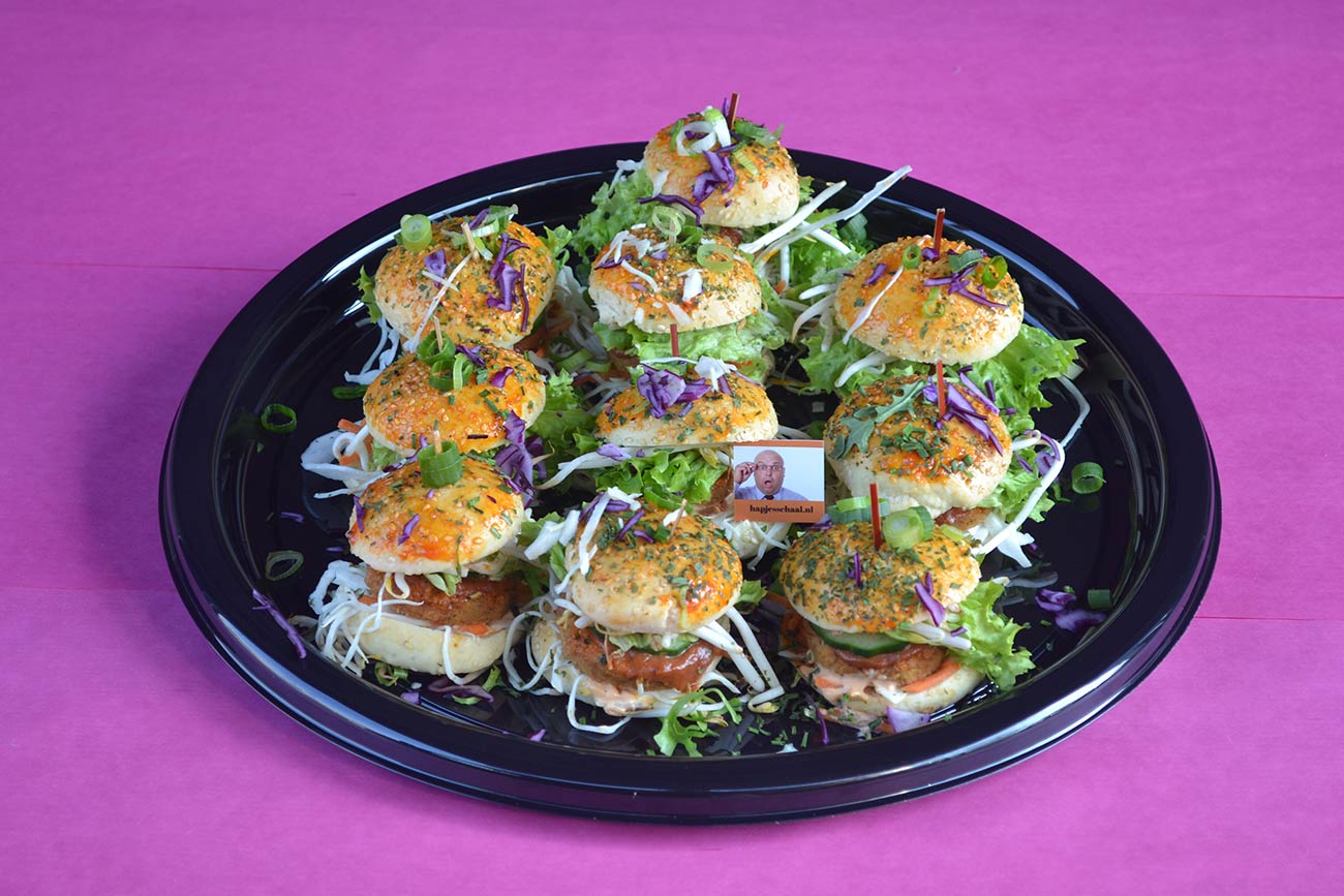 10 Mini Halal Burgers | Hapjesschaal.nl